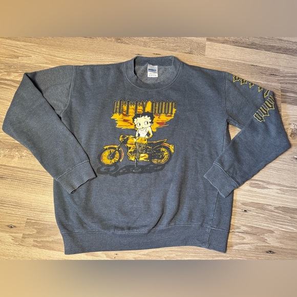 Biker Betty Boop sweatshirt women’s S by Brisco Brands - Picture 1 of 7